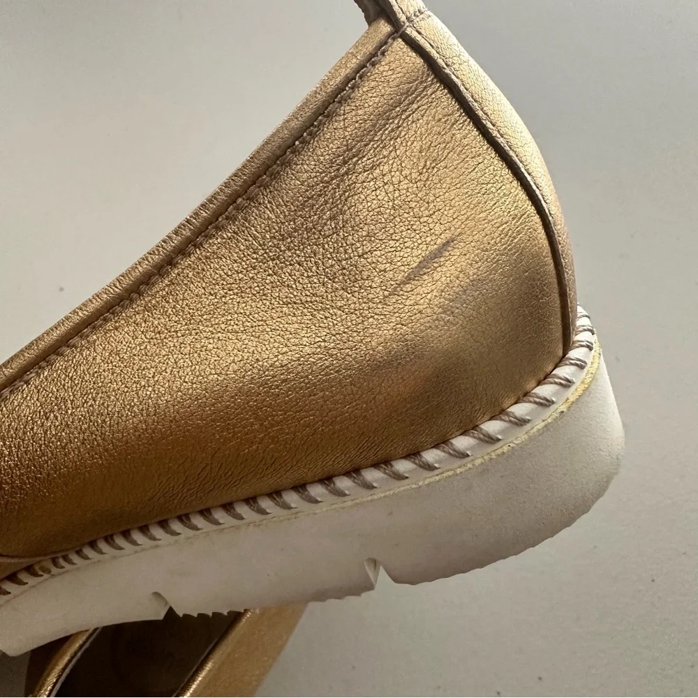 PAUL GREEN ‘Daniella’ Metallic Soft Leather Loafers Women’s Size 9.5 - Picture 12 of 12